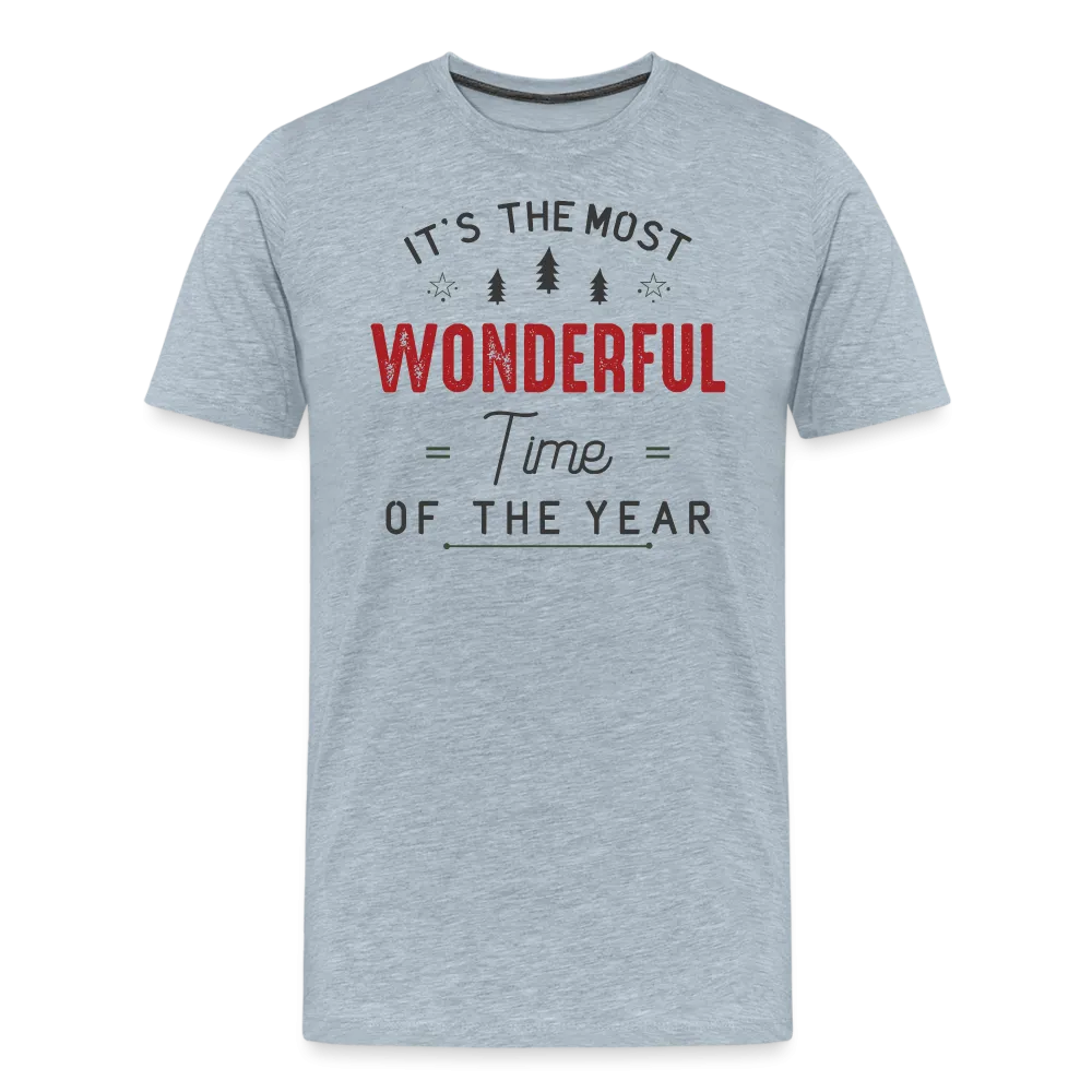 Jolly Jamboree: Men's Premium 'Most Wonderful Time of the Year' Festive Tee