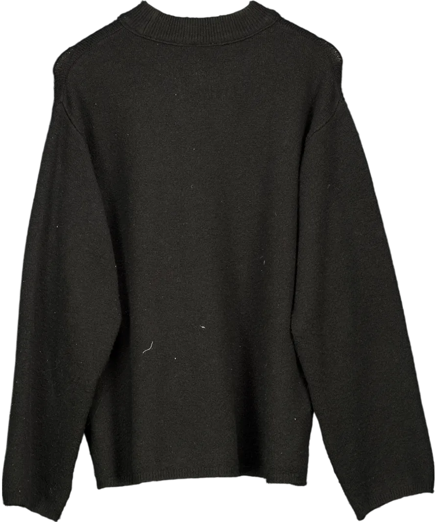 Josefine HJ x NA-KD Black Knitted Sweater UK M