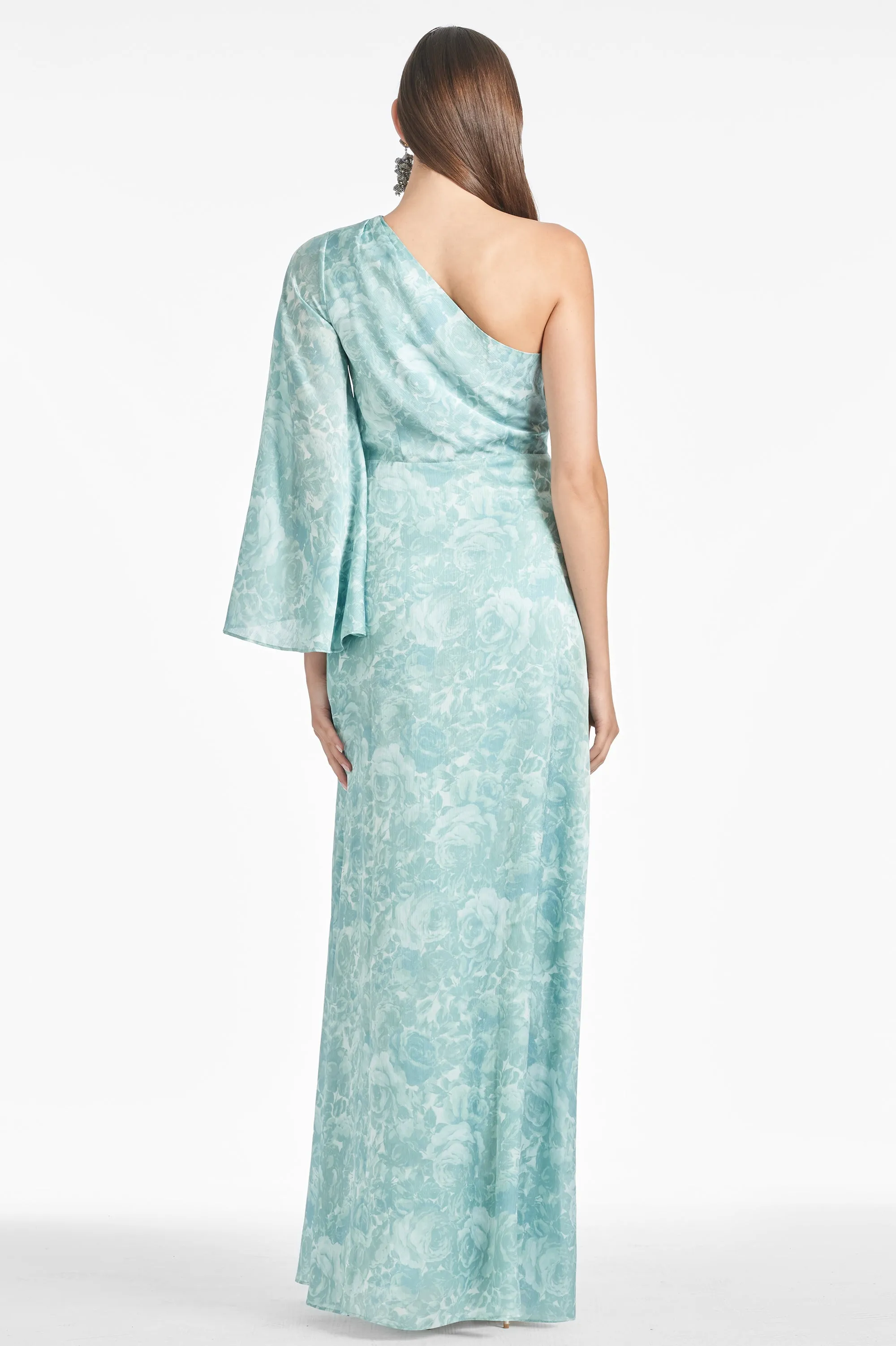 Keely Gown - Sage Painted Floral - Final Sale