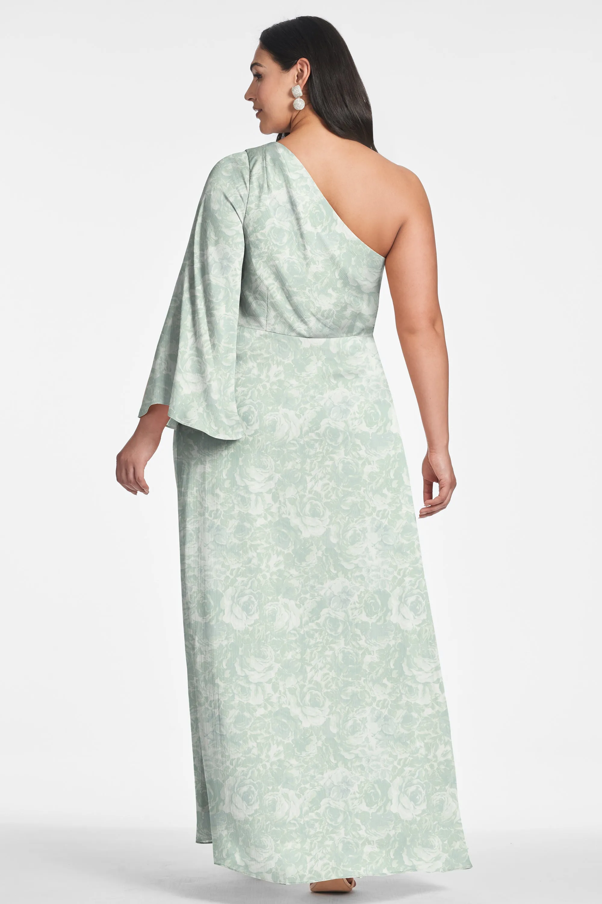 Keely Gown - Sage Painted Floral - Final Sale