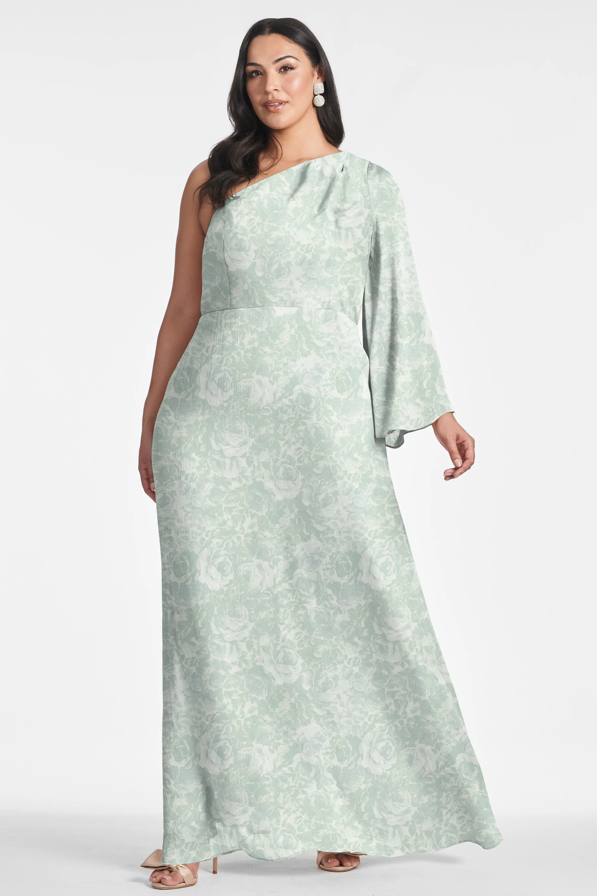 Keely Gown - Sage Painted Floral - Final Sale