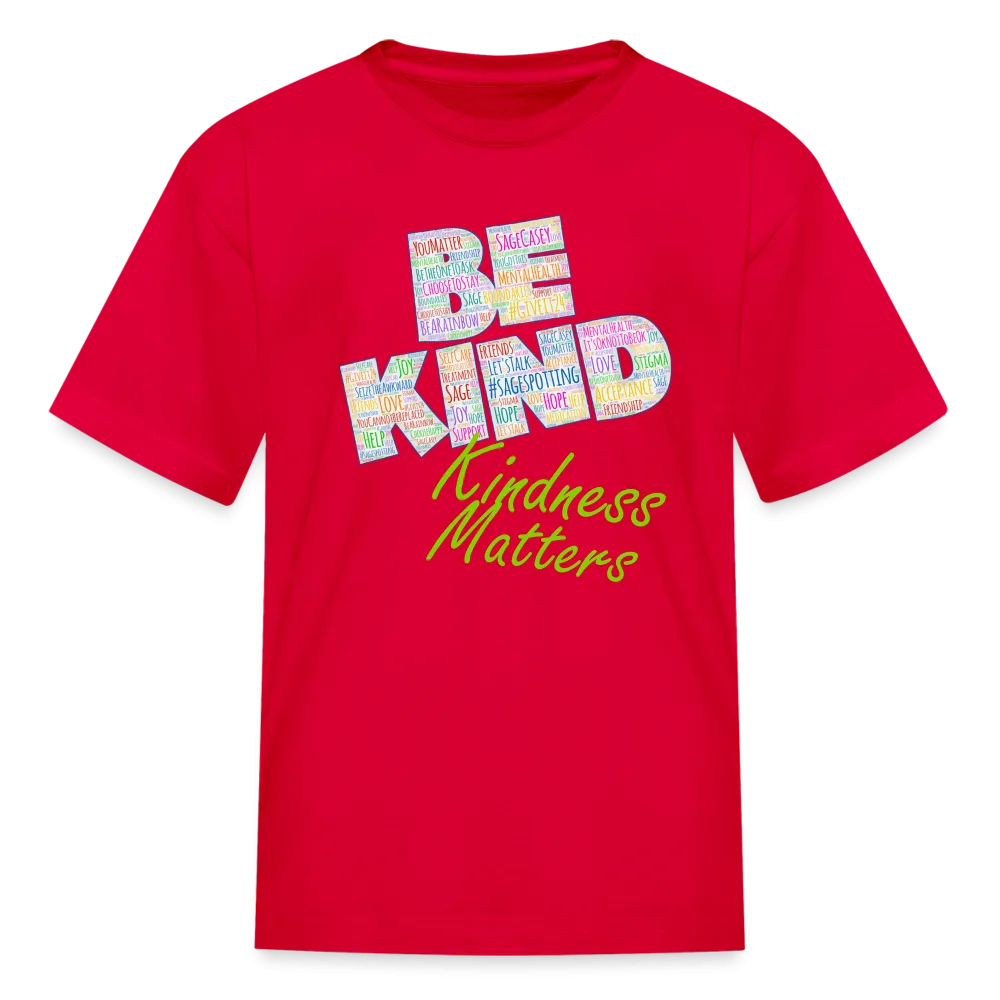 Kids' T-Shirt - Be Kind WordCloud