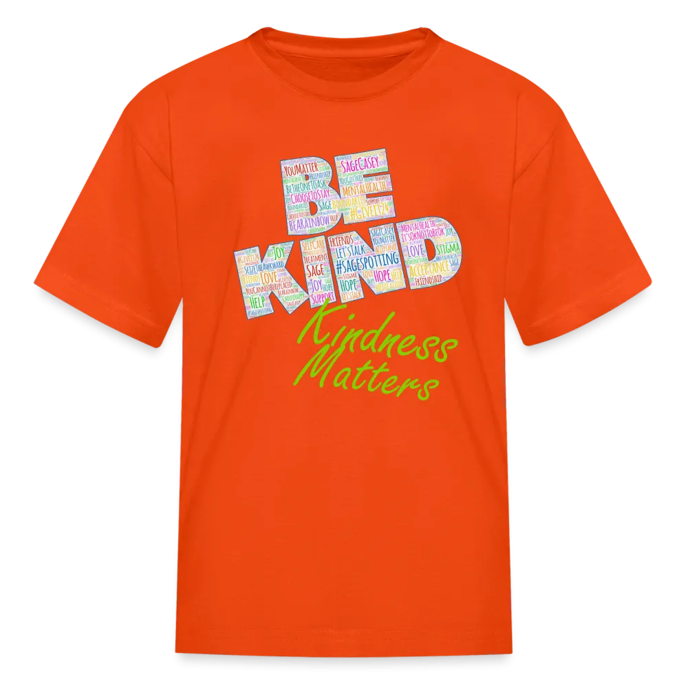 Kids' T-Shirt - Be Kind WordCloud