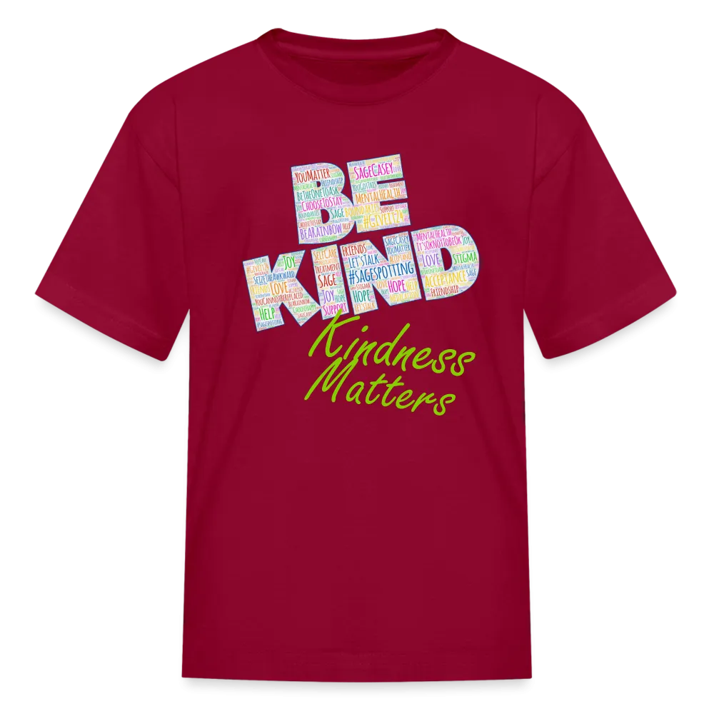 Kids' T-Shirt - Be Kind WordCloud