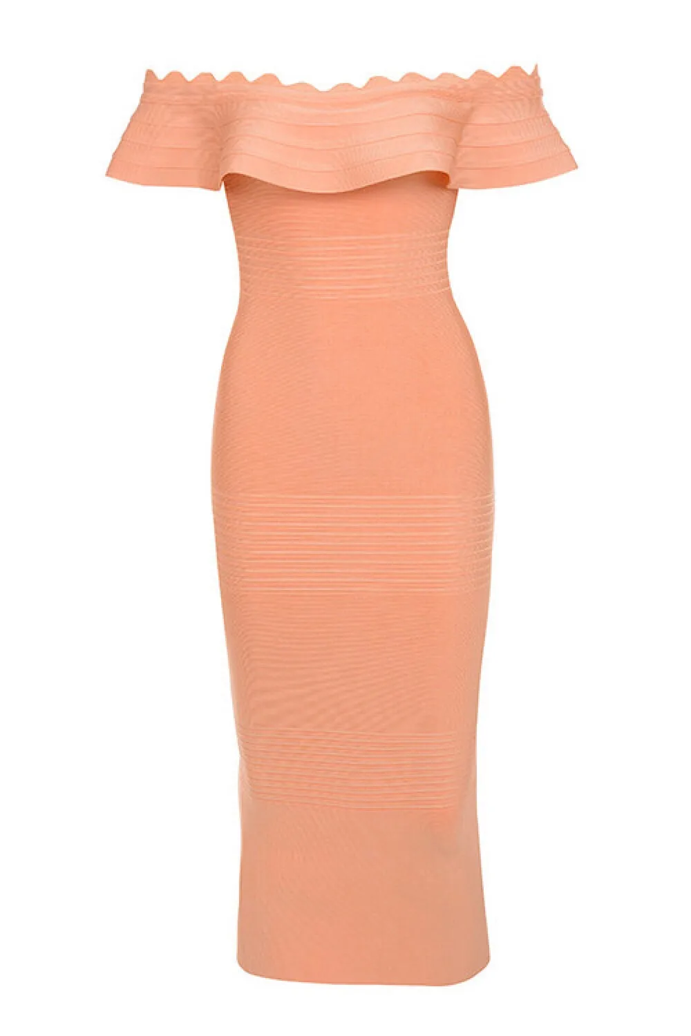 Kiki Light Orange Bandage Dress