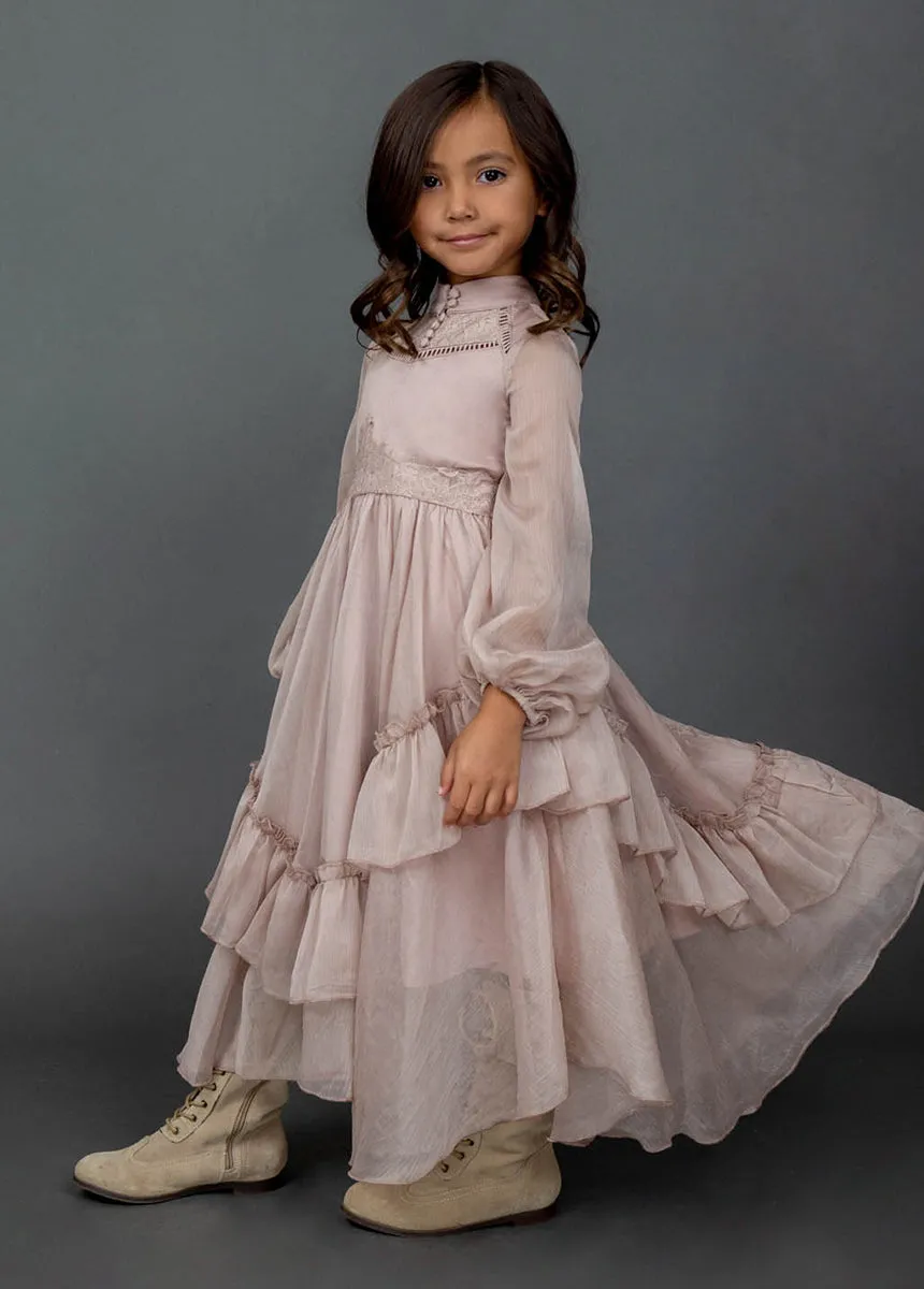 Kimaya Dress in Nude Pink