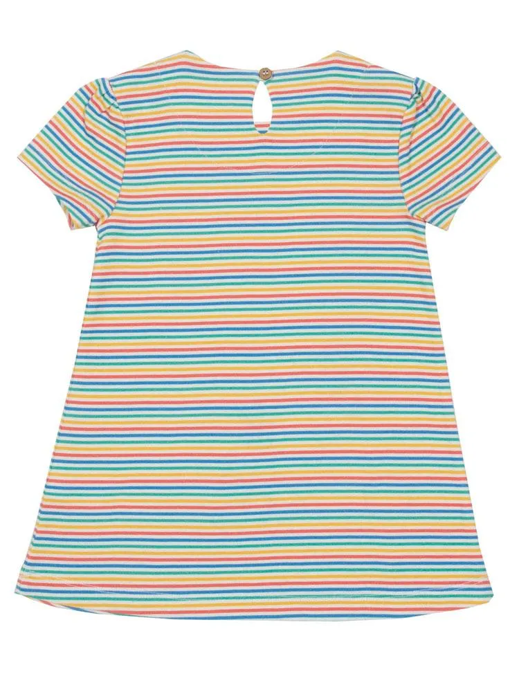 KITE Organic - Busy Bee Multicoloured Striped Dress 3 to 6 months