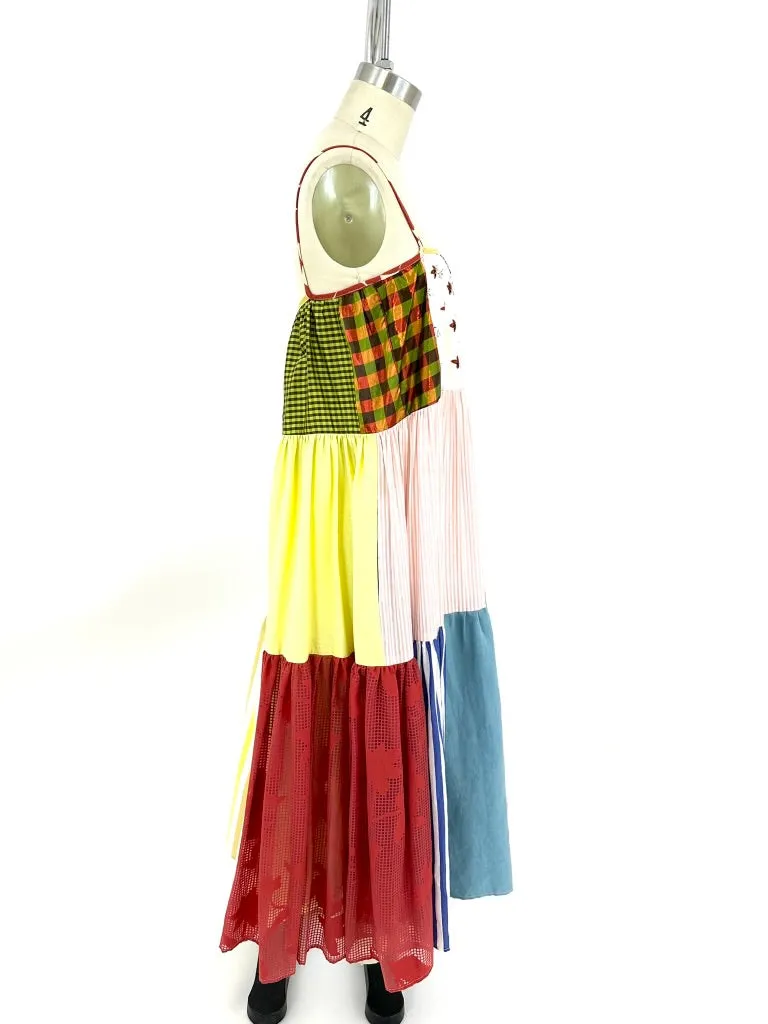 La Réunion Patchwork Maxi Dress