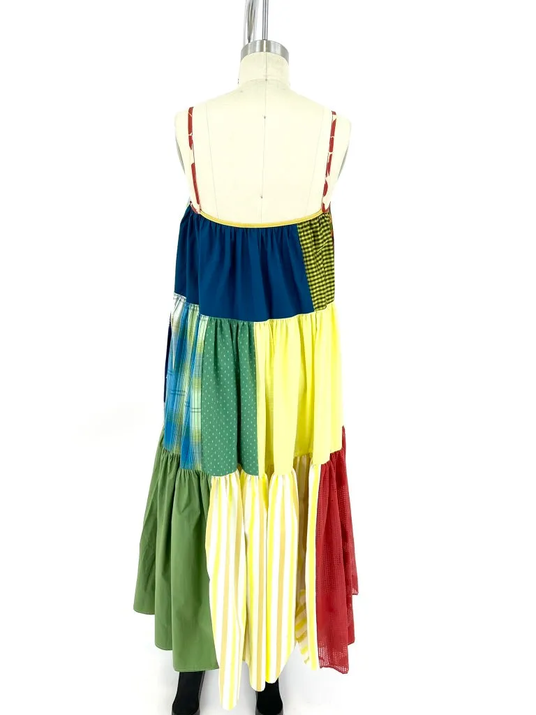 La Réunion Patchwork Maxi Dress