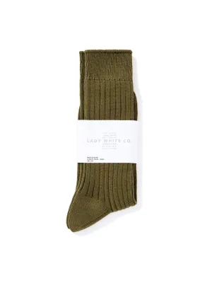 Lady White Co. Socks Olive
