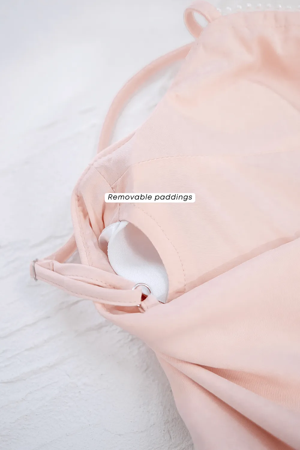 LAURELL EXQUISITE PEARL MAXI DRESS IN LIGHT PINK