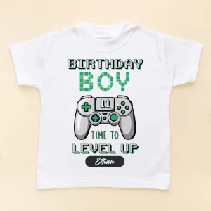 Level 11 Birthday Boy Gamer Personalised T Shirt