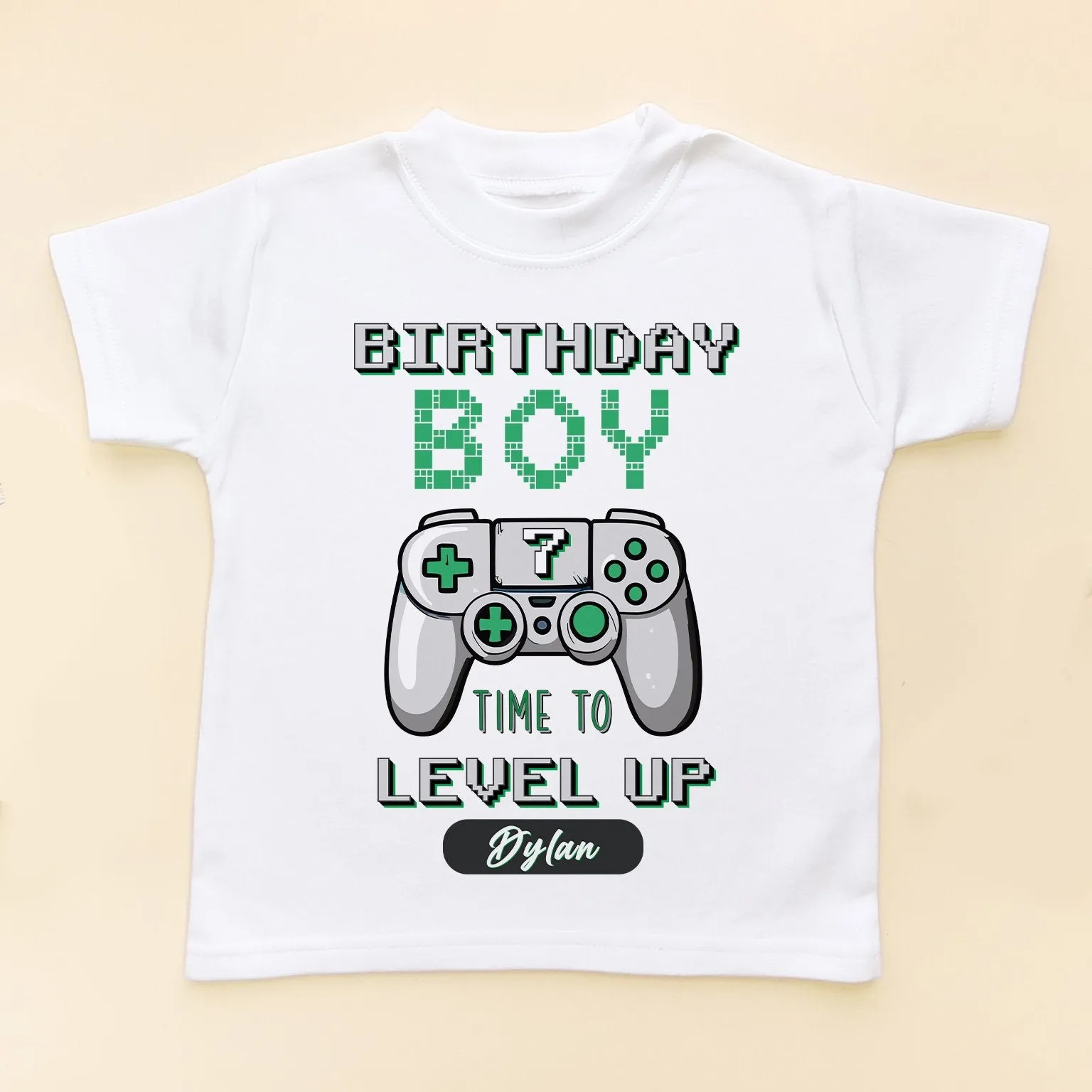 Level 7 Birthday Boy Gamer Personalised T Shirt
