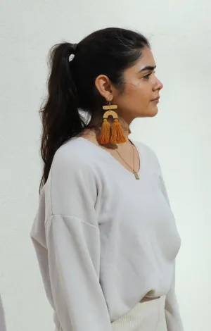 Libra de Oro Earring