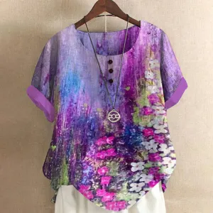 Lilac Blossom Blouse by Evelyn