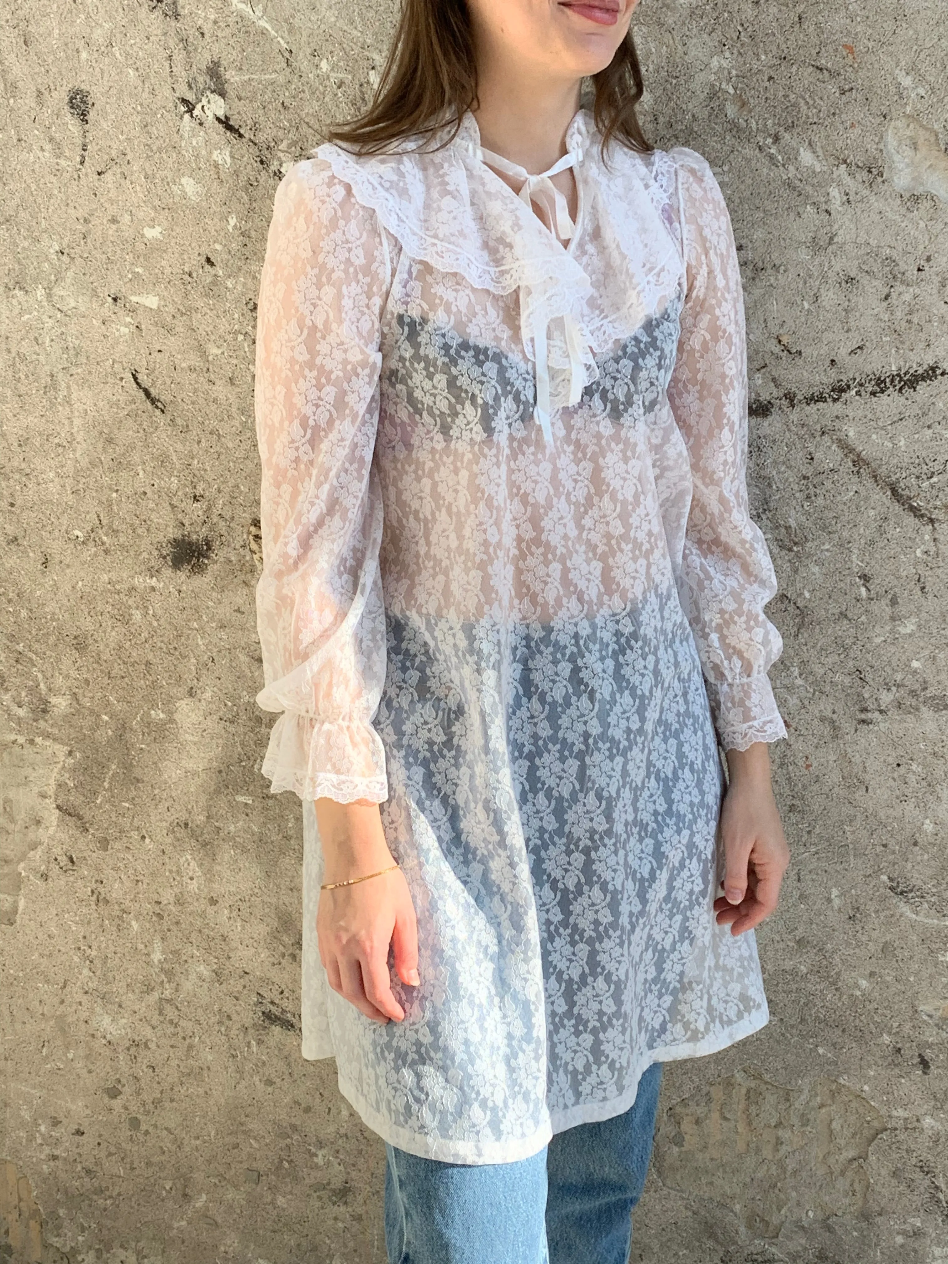 Lily of France lace mini dress
