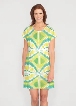 Limeade (17272) ~ French Terry Short Sleeve Crew Dress