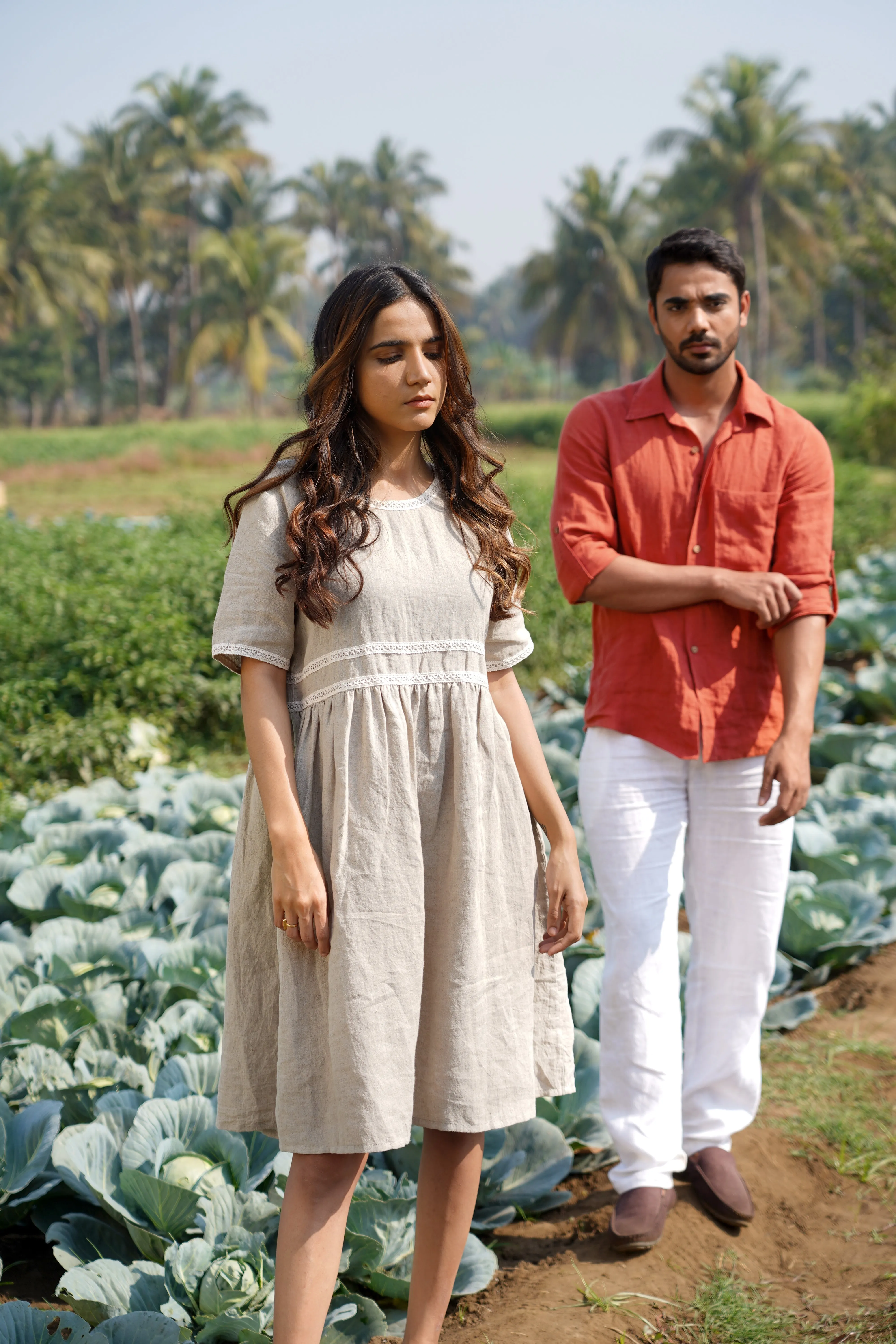 Linen Alchemy Midi Dress-Pacific Blue