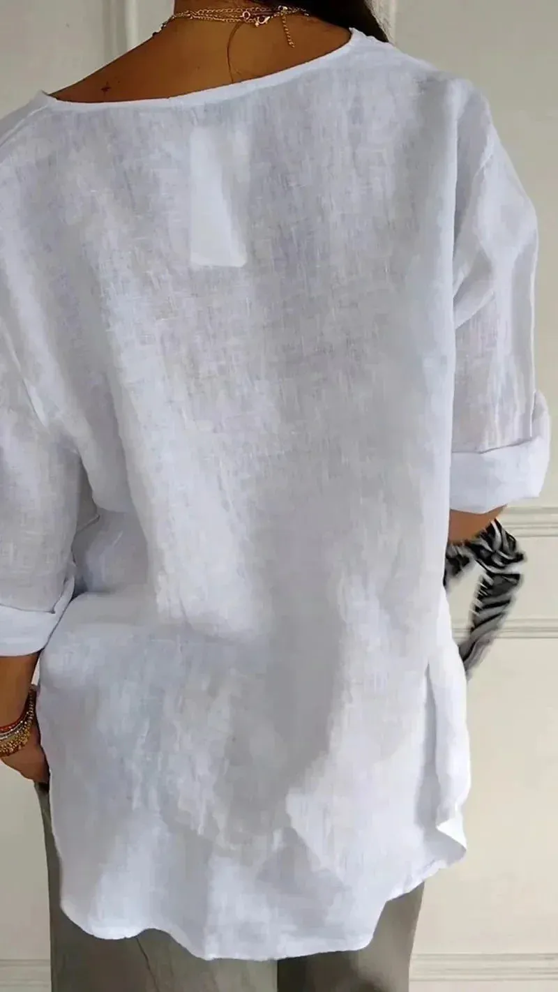 Linen Casual Blouse | Lightweight & Breathable