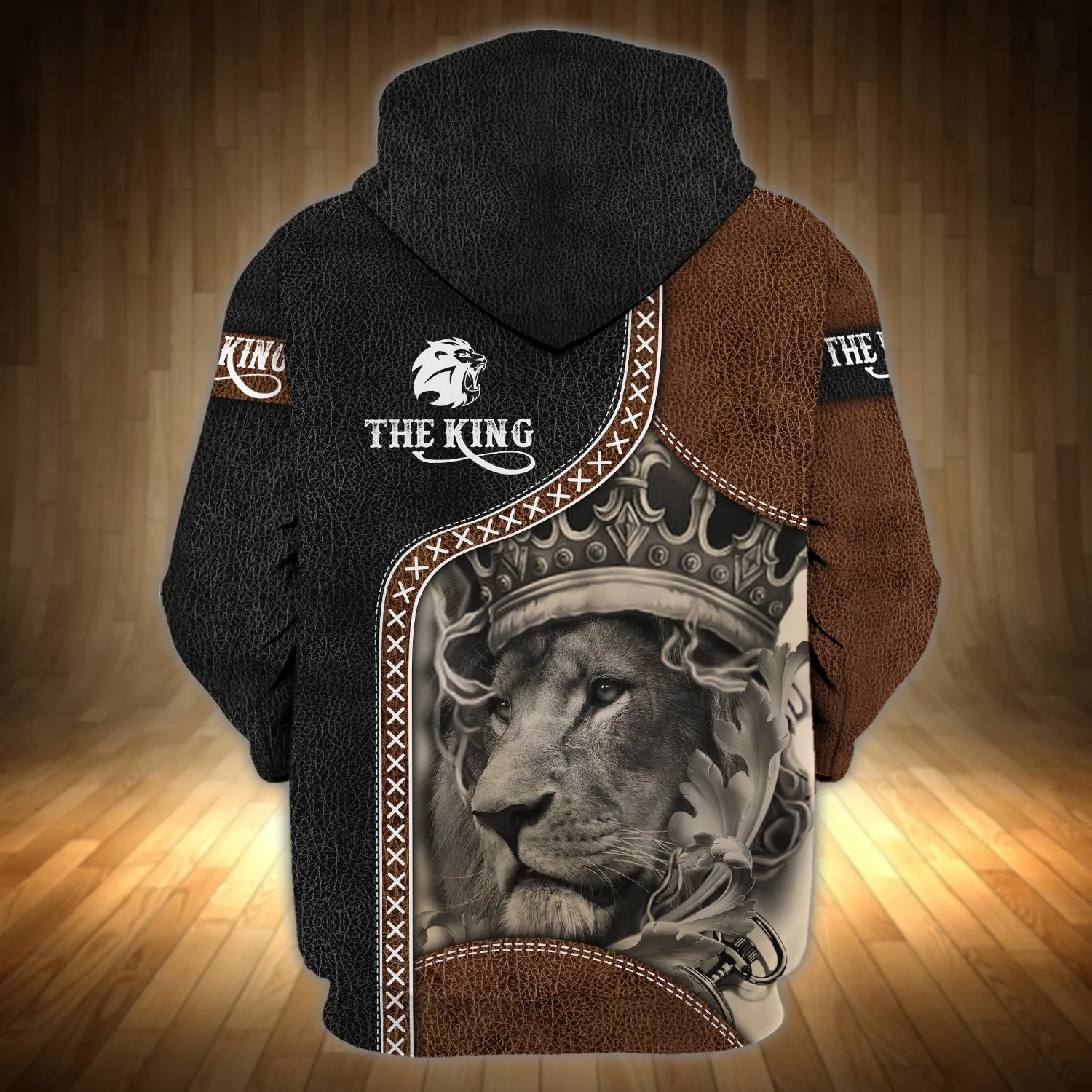 Lion Personalized Name 3D Zipper Hoodie The King Tshirt Lion Shirts