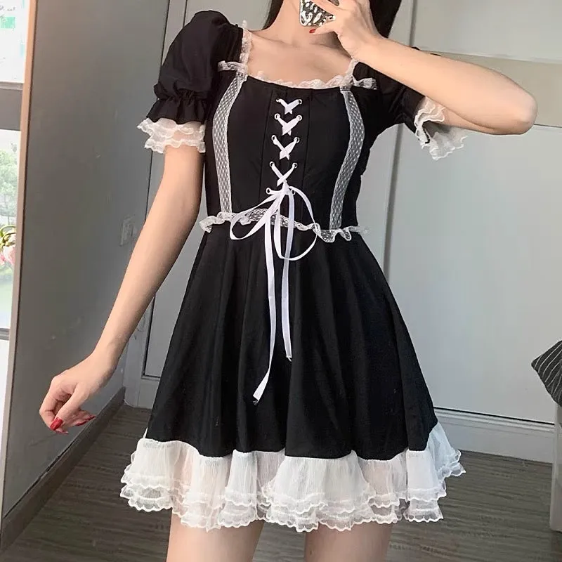 Lolita lace black dress  YC21718