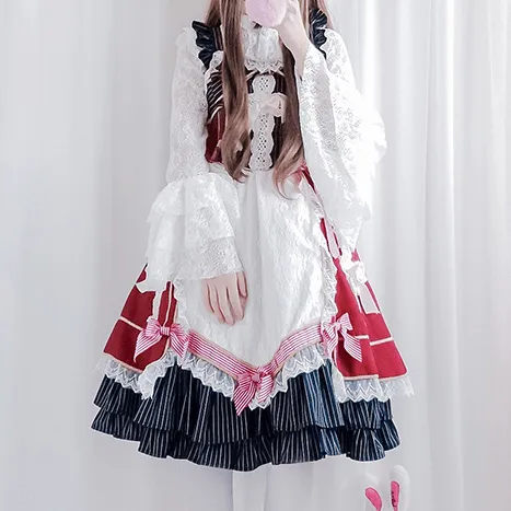 Lolita Lace Bow Strap Dress SD00824