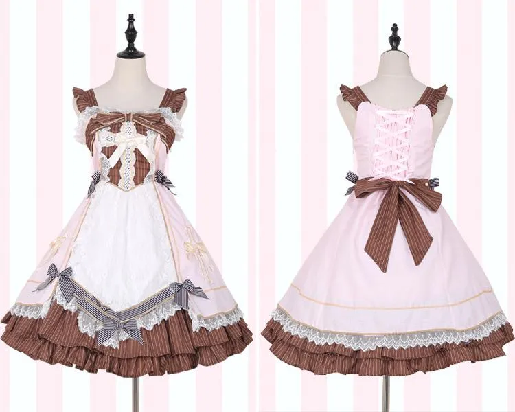 Lolita Lace Bow Strap Dress SD00824