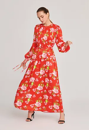 Long Flared Classic Maxi Dress