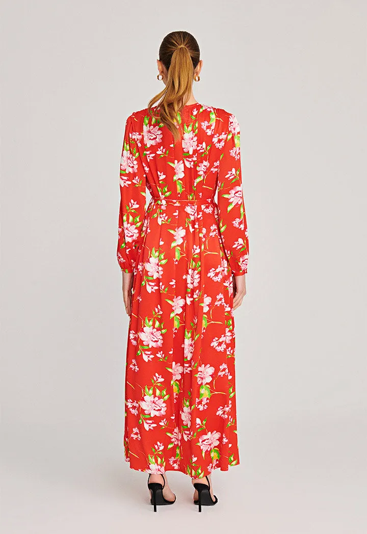 Long Flared Classic Maxi Dress