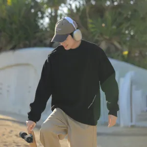 Loose Fit Round Neck Sweatshirt