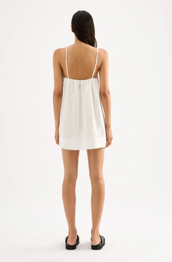 Lounge Linen Dress White