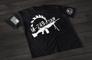 M-249 Saw Pro-Gun Patriotic Shirt