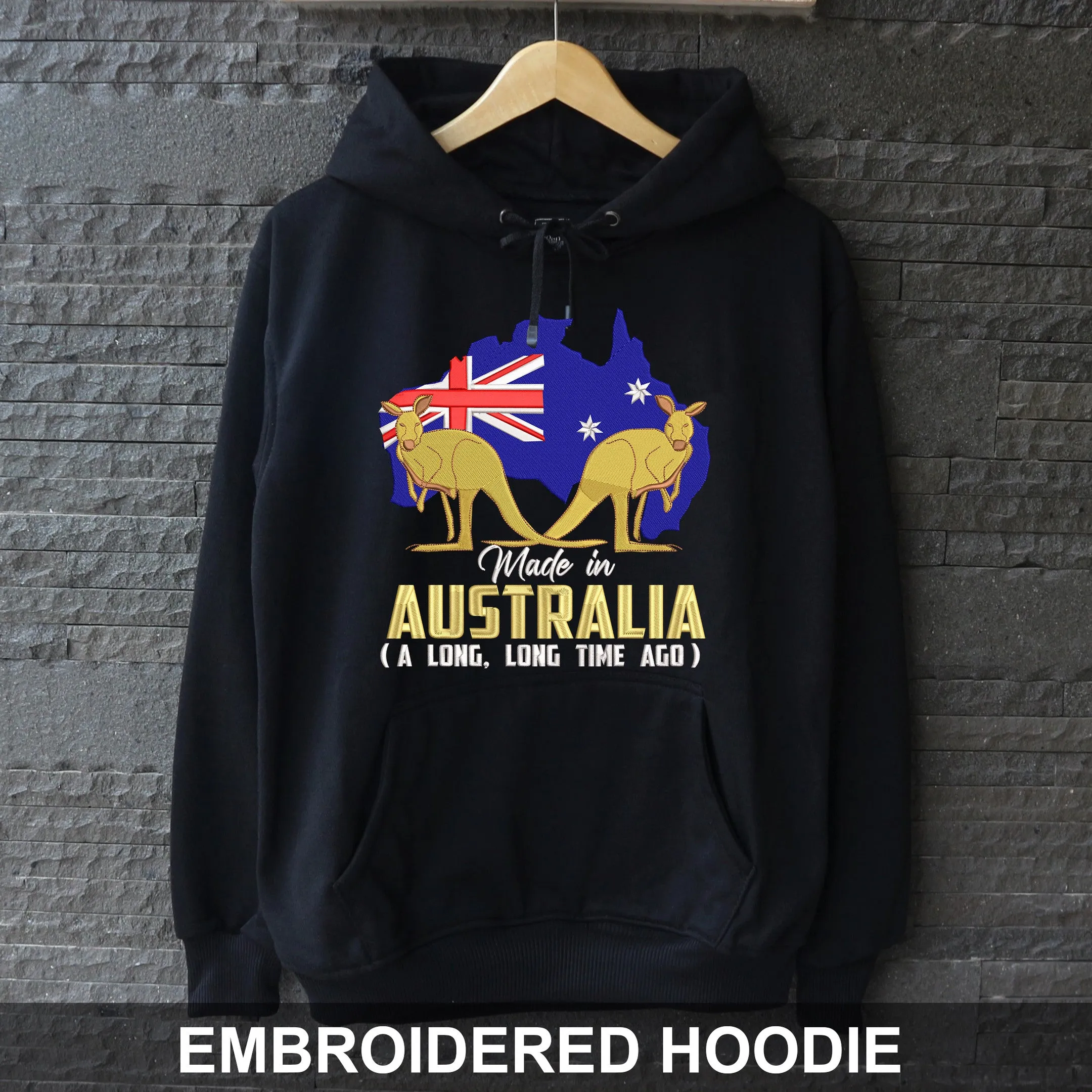 Made In Australia A Long Time Ago Customized Embroidered Tshirt, Hoodie, Sweatshirt