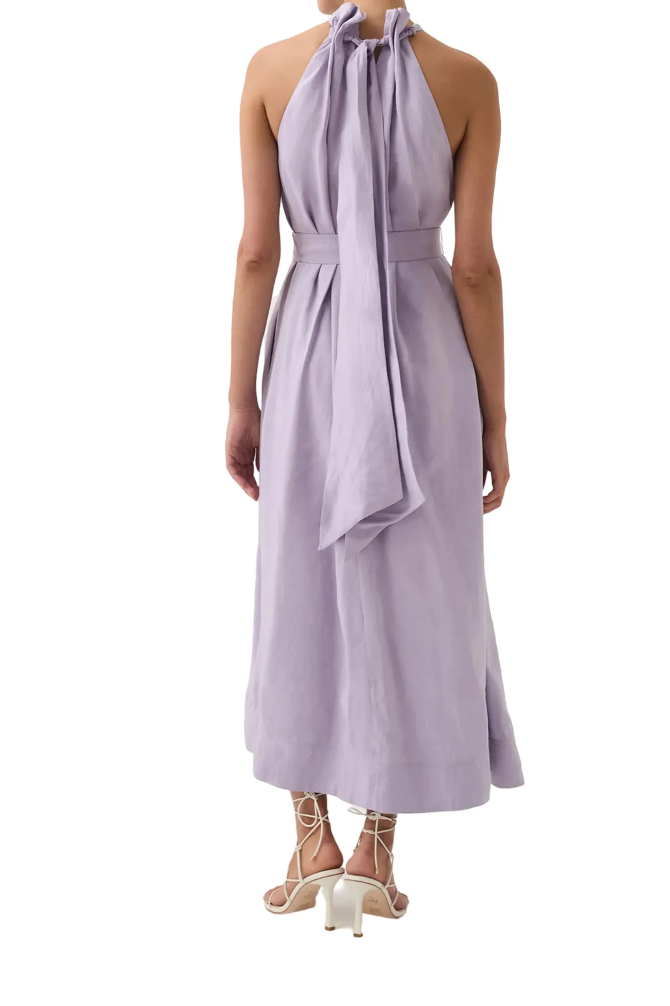 Mariel Trapeze Midi Dress - Lilac