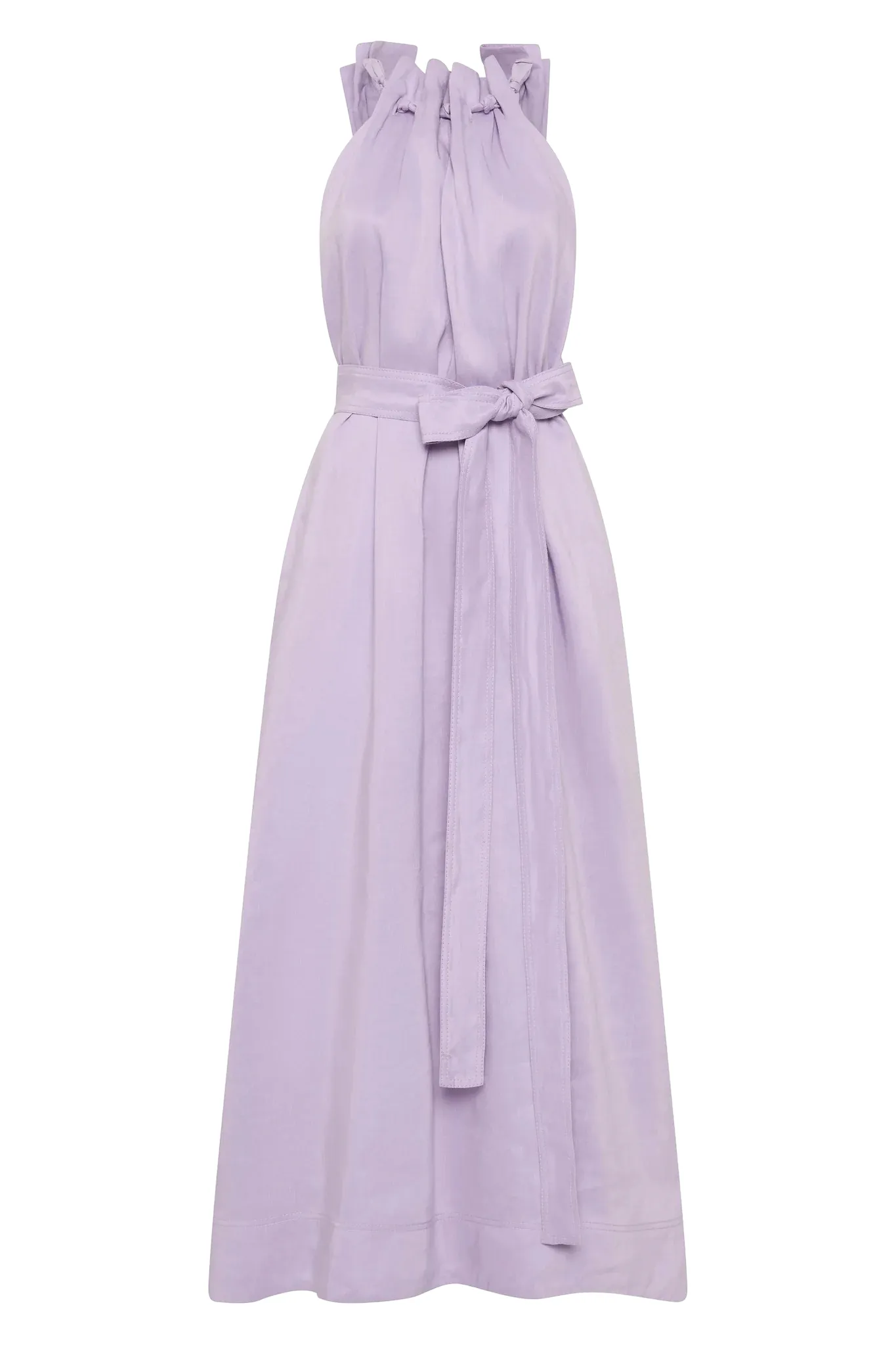 Mariel Trapeze Midi Dress - Lilac