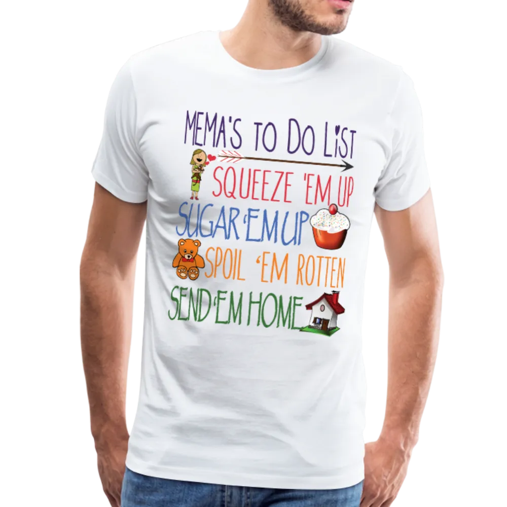 Mema's Todo List Men's Premium T-Shirt (CK1611)
