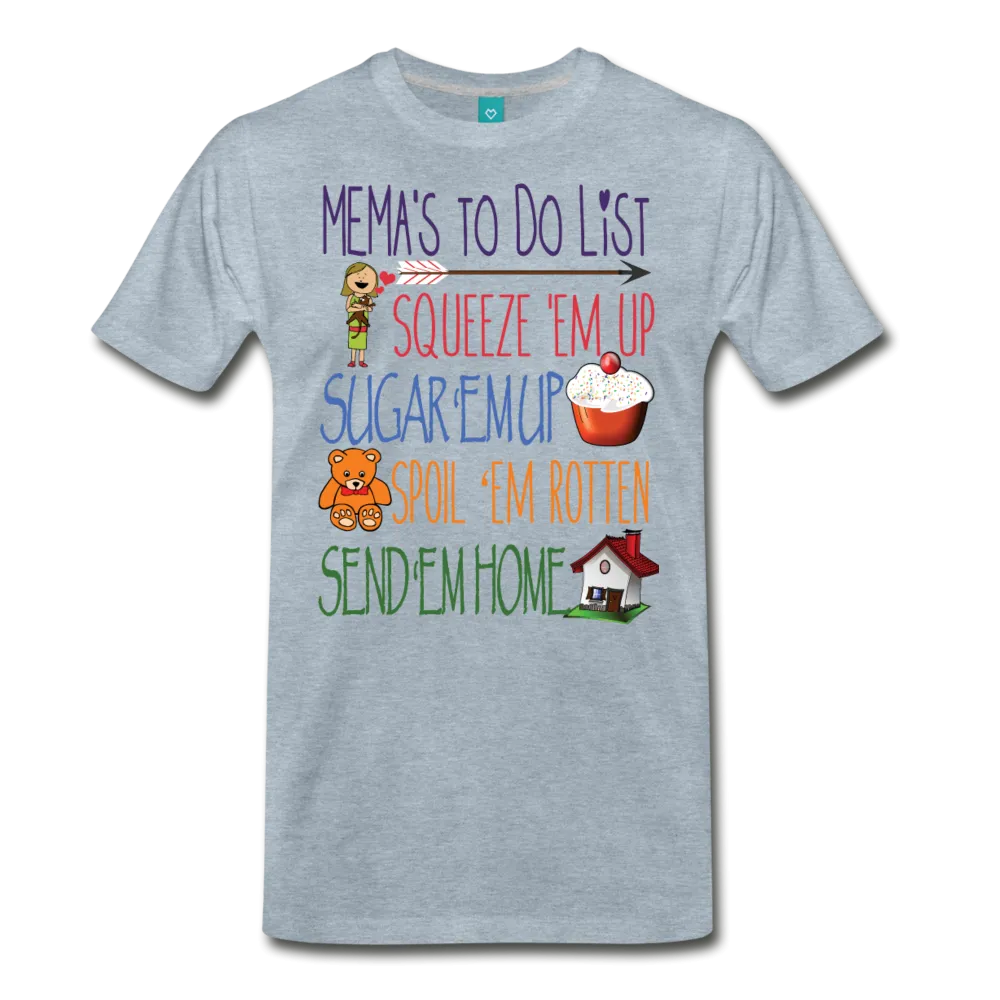Mema's Todo List Men's Premium T-Shirt (CK1611)