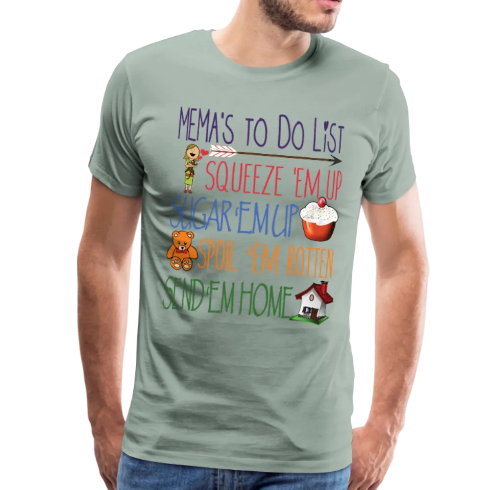 Mema's Todo List Men's Premium T-Shirt (CK1611)