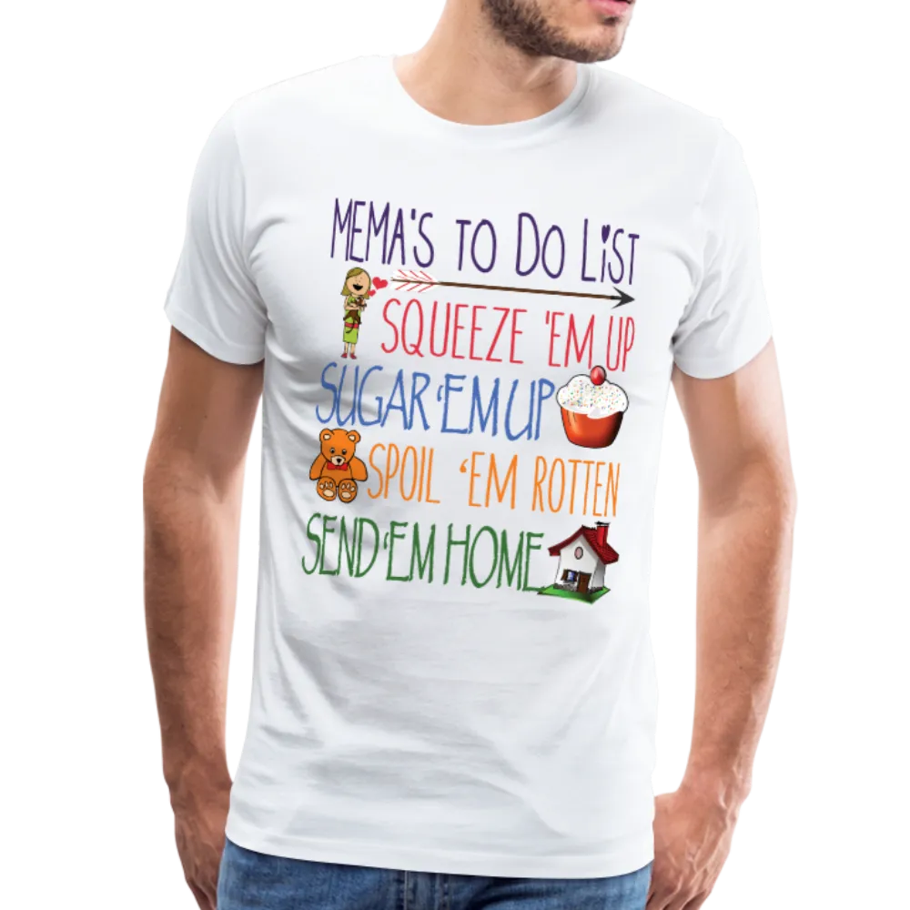 Mema's Todo List Men's Premium T-Shirt (CK1611)