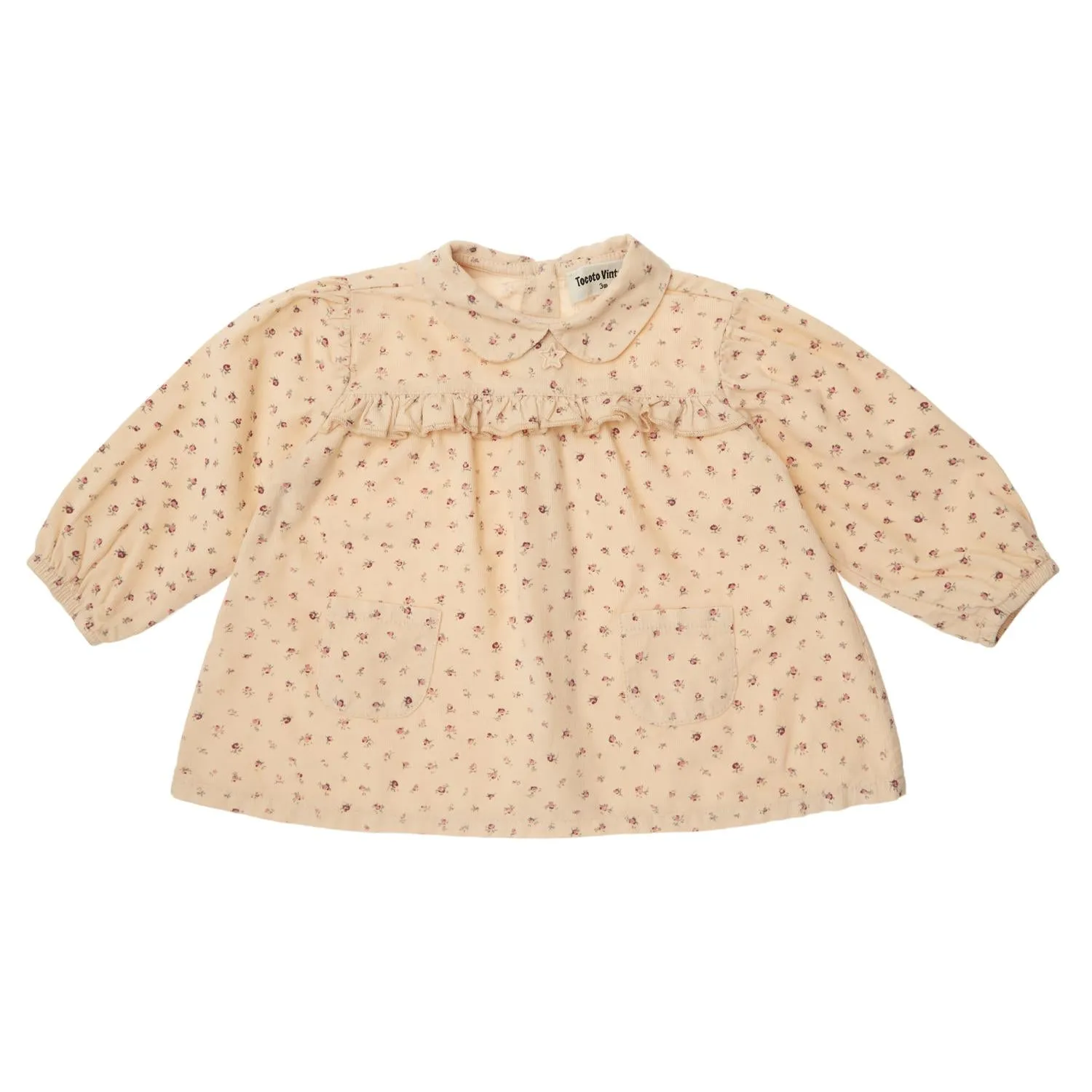 Mini Floral Corduroy Baby Dress