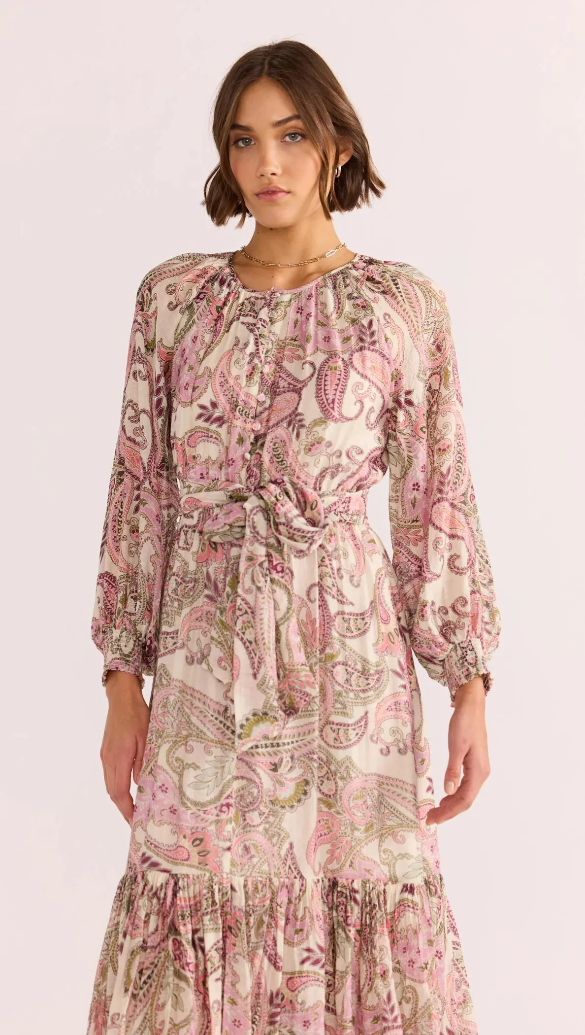 MINKPINK | Cadence Blouson Midi Dress