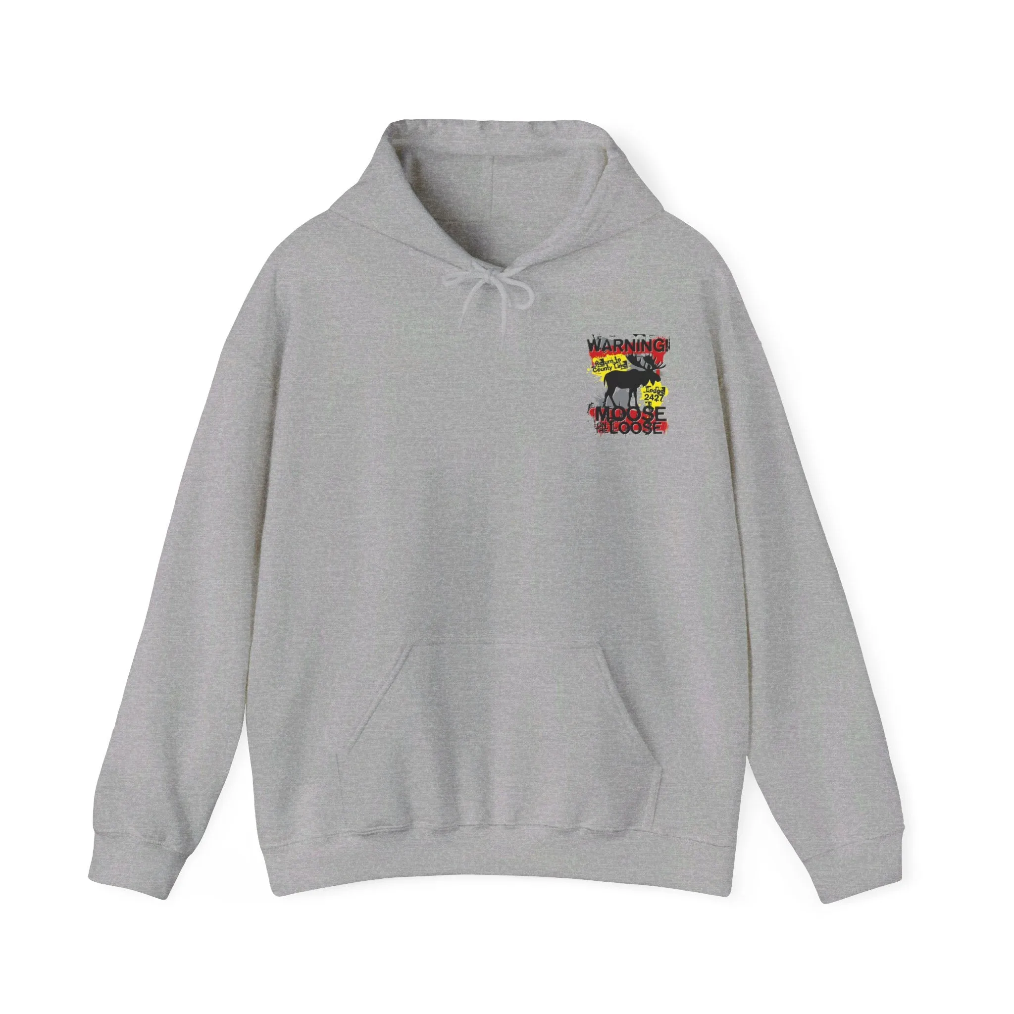 Moose Lodge 2427 - Loose Moose - Hooded Sweatshirt (Front & Back Print)