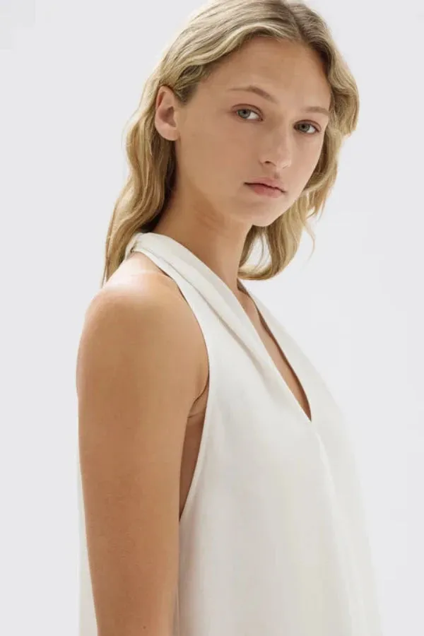 Morgan Halter Midi Dress Cream