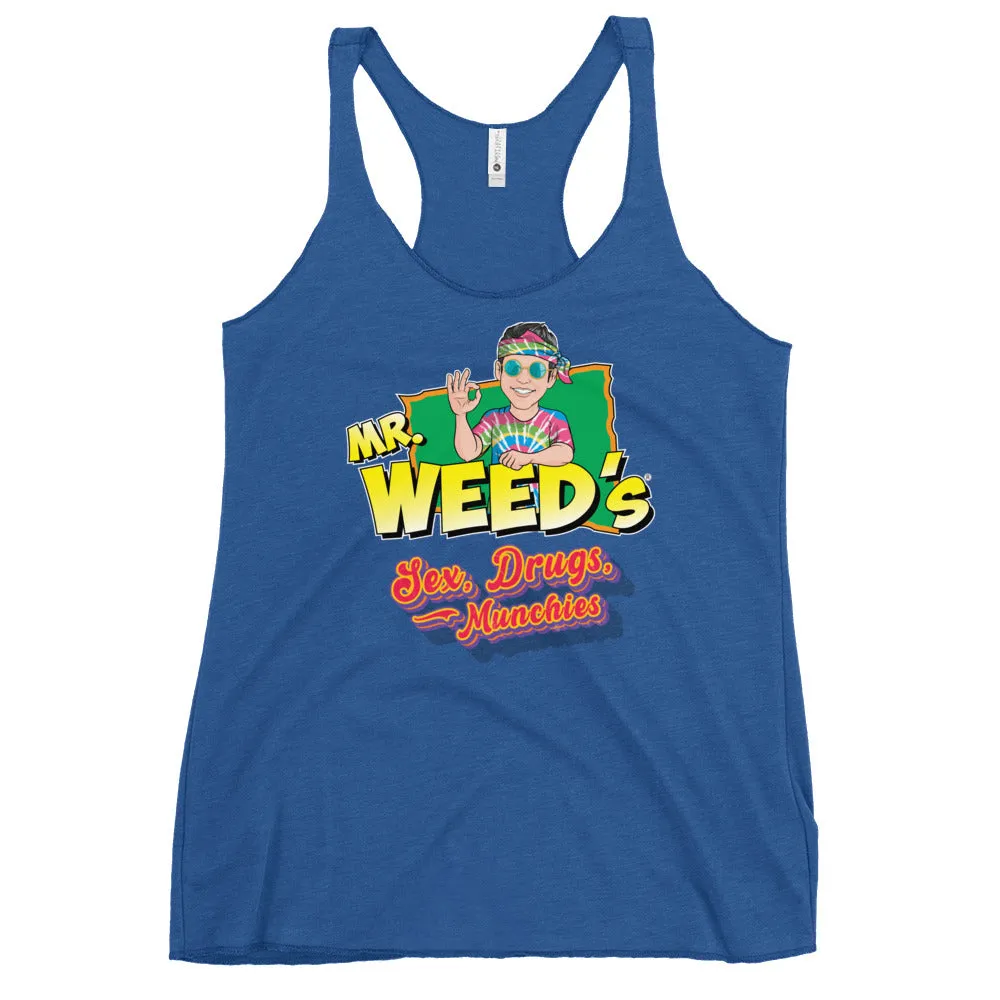 Mr. Weed's: Sex, Drugs, & Munchies (Racerback Tank)