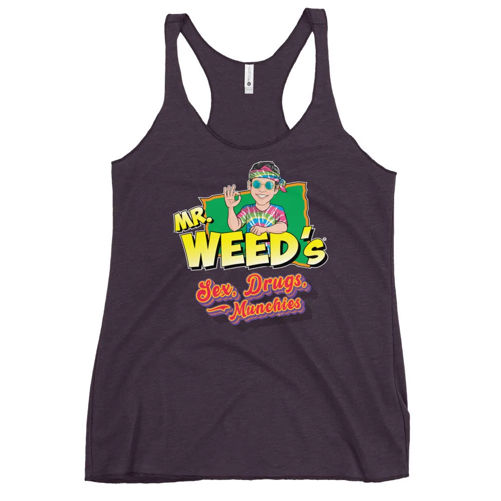 Mr. Weed's: Sex, Drugs, & Munchies (Racerback Tank)