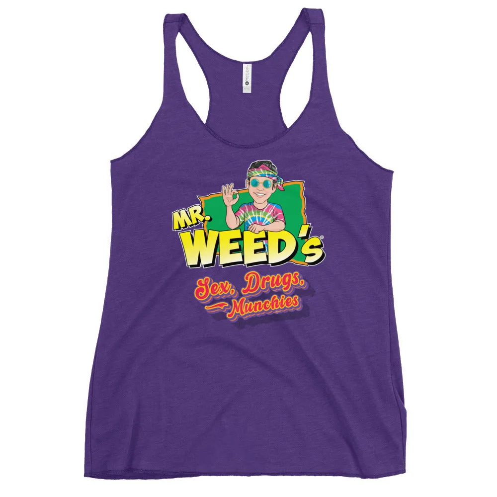 Mr. Weed's: Sex, Drugs, & Munchies (Racerback Tank)