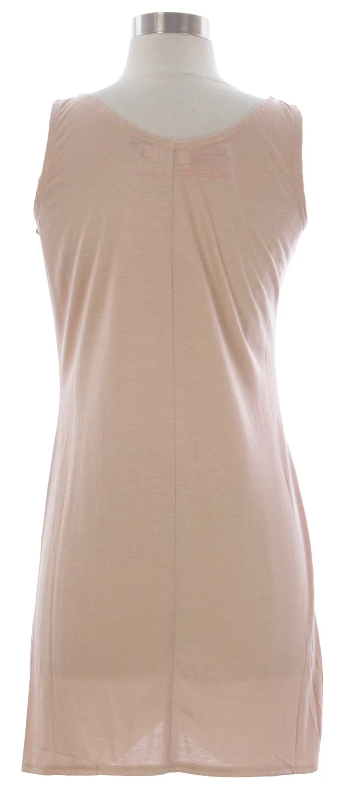 NAILA Women's Light Brown Twisted Koral Dress Dre3LBR $110 NEW
