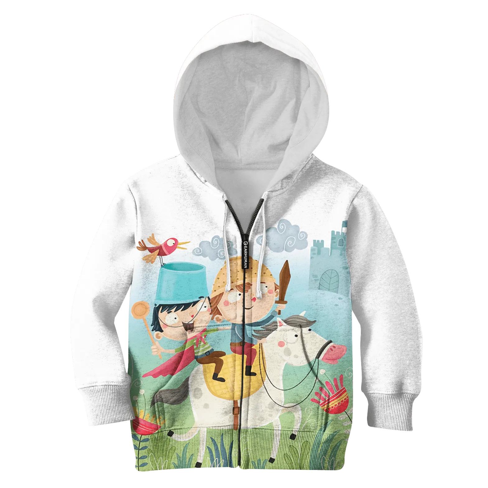 Naughty Boys Riding Horse Custom Cosplay Kid Hoodie