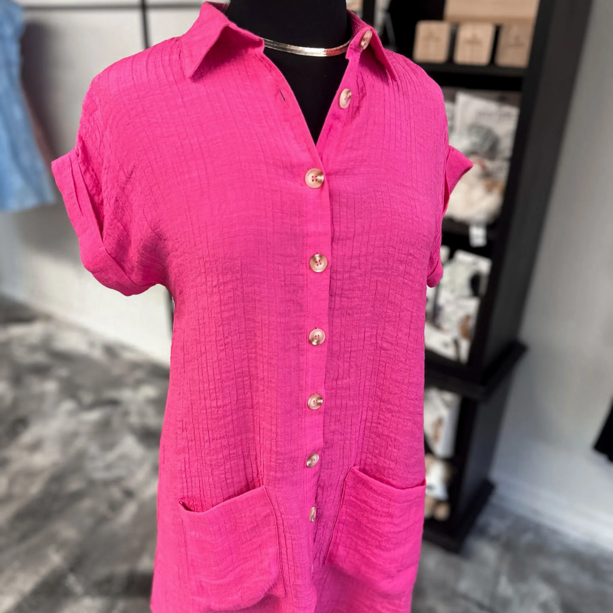 New Chapter Pink Tunic Dress