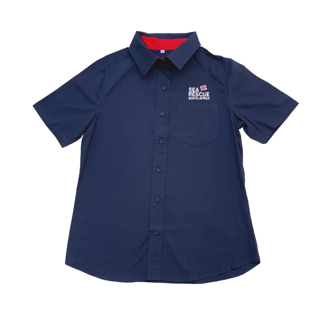 NSRI Crew Uniform Formal Short-Sleeve Shirt  Navy Blue - Ladies